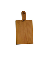 Tagliere in legno di faggio massello con impugnatura