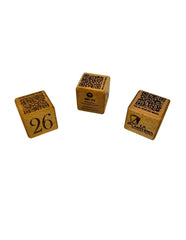 Il Cubotto con numerazione, qr code menù e logo L4 x P4 x H4 cm