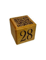 Il Cubotto con numerazione, qr code menù e logo L4 x P4 x H4 cm
