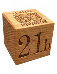 Il Cubotto con numerazione, qr code menù e logo L6 x P6 x H6 cm