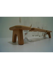 Spadino porta birra linea Cross L50xP9 cm 4 Bicchieri