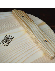 Tagliere in Legno di Pino da Portata per Pizza - Diametro 33cm