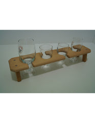 Spadino porta birra linea Cross L50xP9 cm 4 Bicchieri