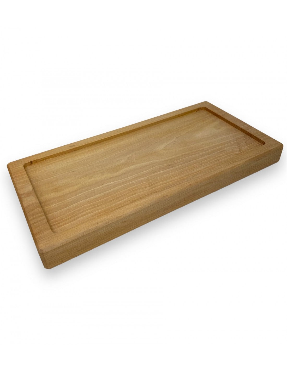 Tagliere in faggio massello con pietra lavica XL dim.Pietra 20x45 cm