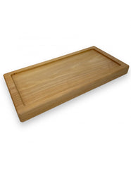 Tagliere in faggio massello con pietra lavica XL dim.Pietra 20x45 cm