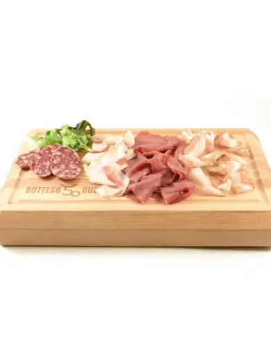 Tagliere ceppo in legno di faggio massello 32x27xh5 cm